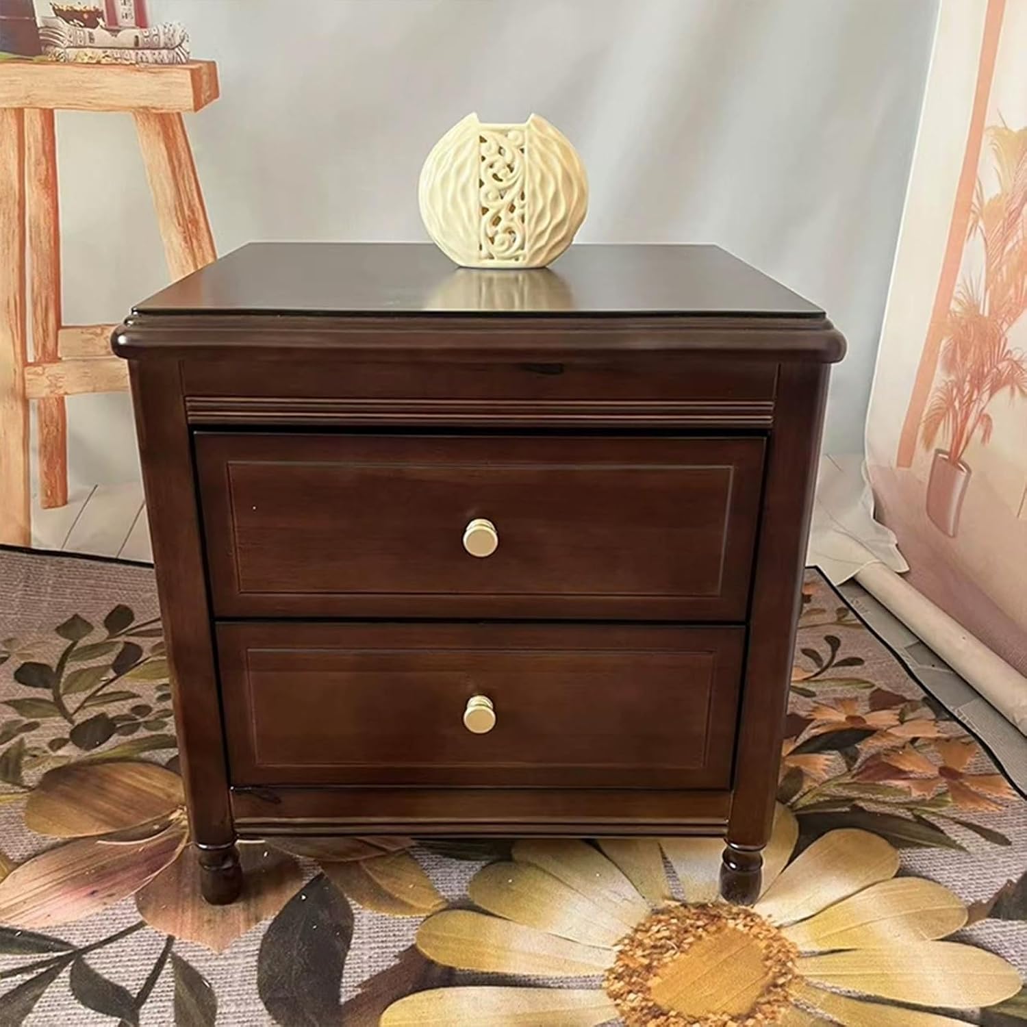Bed Side Table Modern Mid-Century for Nightstand for Bedroom Or End Table Living Room,(F)