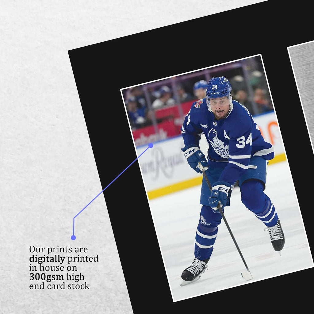 HWC Trading Auston Matthews Toronto Maple Leafs Gifts Printed Signed Autograph Picture for Ice Hockey Fans - US Letter (ID-007389)