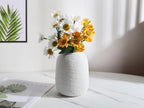 Ceramic Vases, White Vases, Minimalist Vases, Home Decor Vases, Fits Everywhere, Also Gifts for Christmas, Independence Day and Other Holidays, 5.9 Inch. (White)