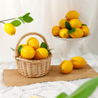 12 Pcs Artificial Lemons, Realistic Fake Yellow Lemons for Home Kitchen Decor, Fruit Bowl Filler, Countertop Centerpiece, Table Vase Display, Lemonade Party, Farmhouse and Seasonal Decoration