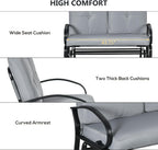 2-Seat Outdoor Glider Bench -