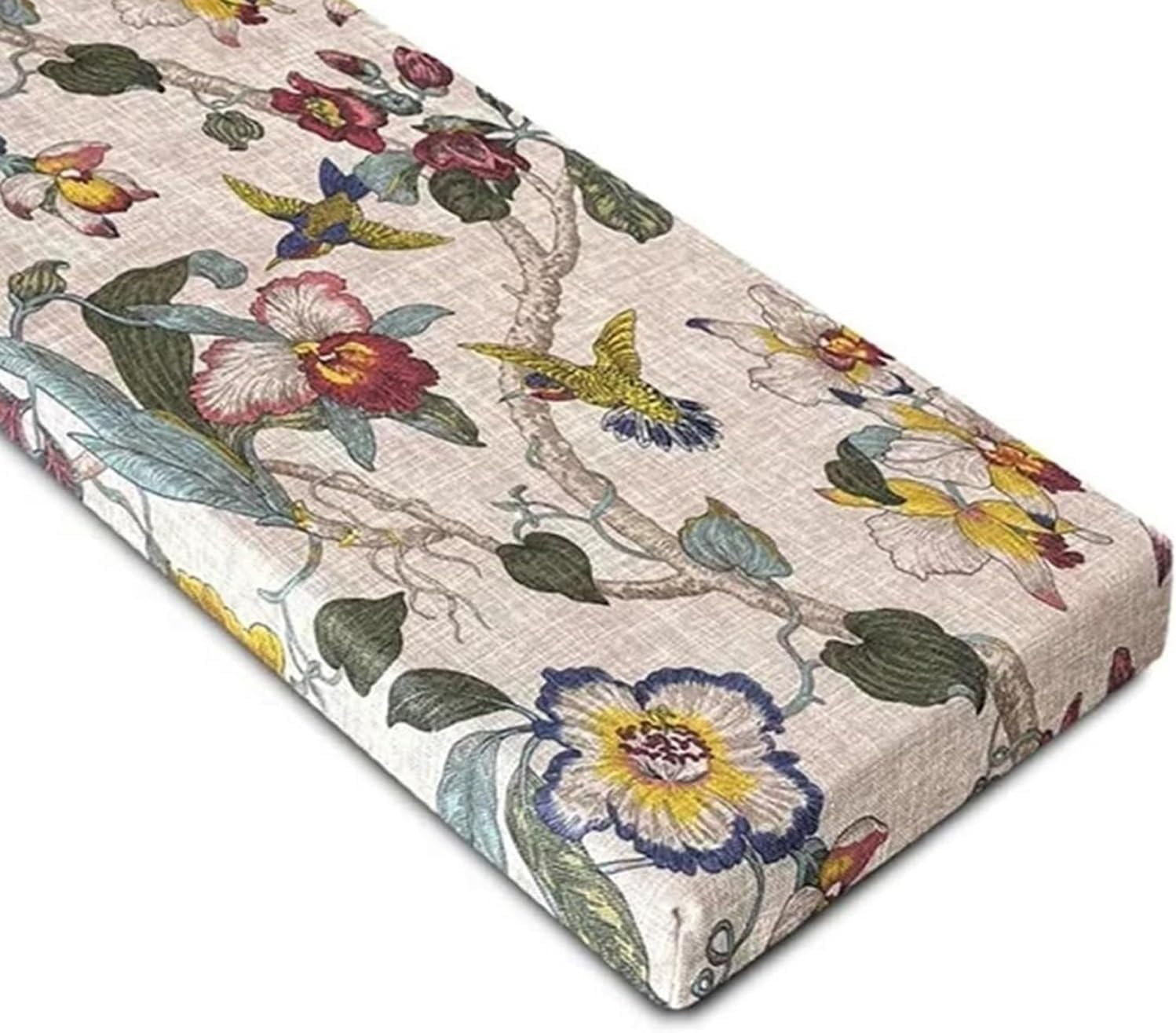 Bench Cushion Indoor/Outdoor Furniture Replacement Cushions 60/80/100/120/150/180cm -Long Seat Cushion Non-Slip for Bay Windows, Garden Patio, Long Chairs, Swings & Porch(Color5,90x50x5cm)