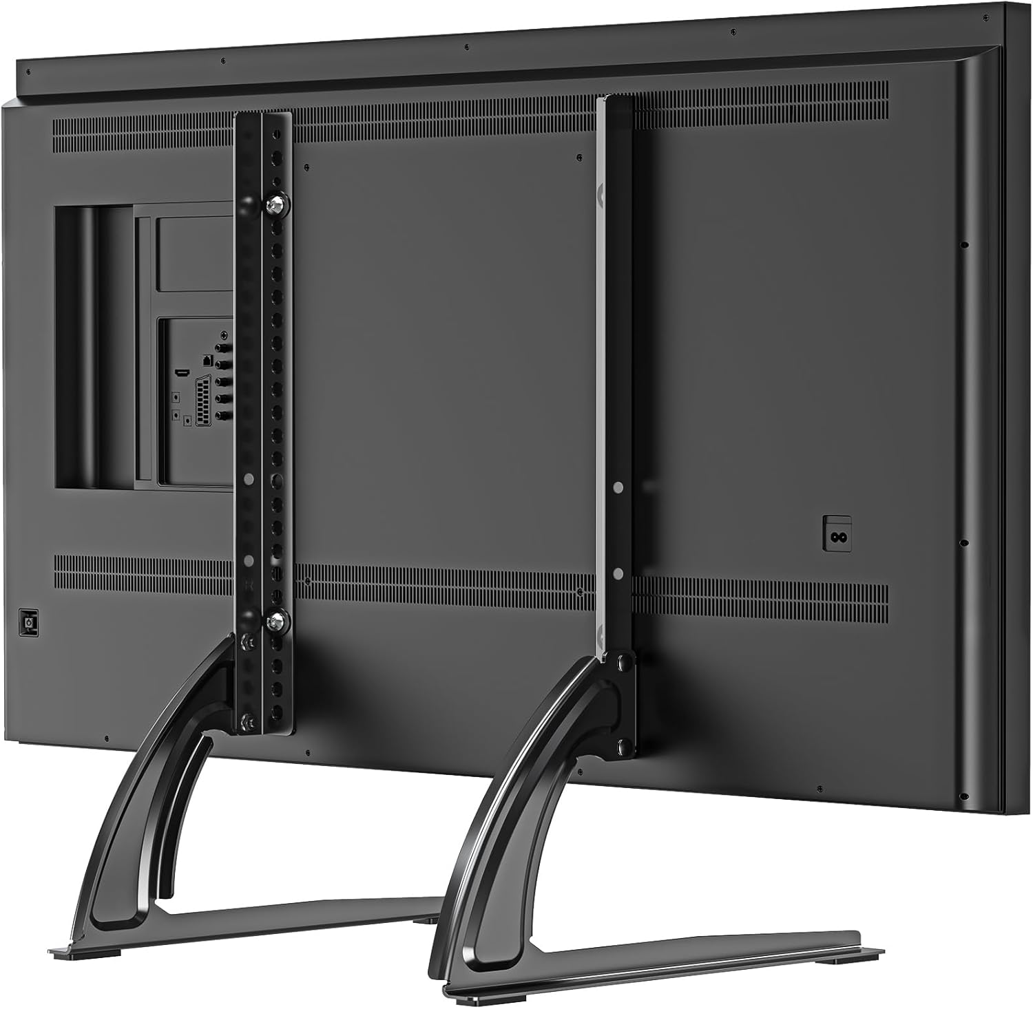 ELIVED Universal Table Top TV Stand for Most 27 to 55 inch LCD LED Plasma Flat/Curved Screen TVs, TV Base Height Adjustable Leg Stand, Replacement TV Feet Holds up to 88lbs, Max VESA 800x400mm