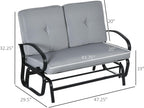 2-Seat Outdoor Glider Bench -