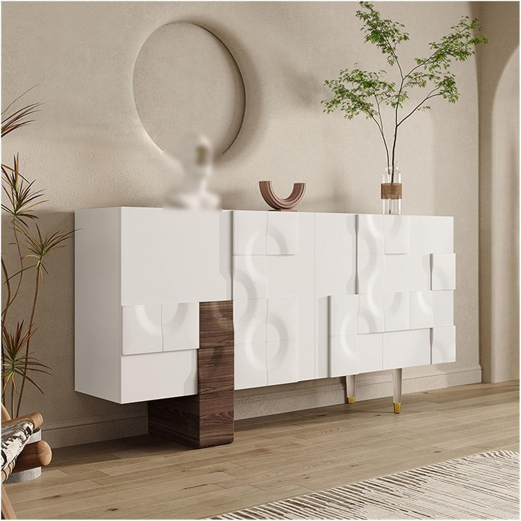 Entryway Cabinet Modern Sideboard, Entryway Cabinet with Doors, Decorative Cabinet, Storage Cabinet for Living Room, Entryway, Dining Room and Kitchen Bar Cabinet Sideboard Storage Cabinet