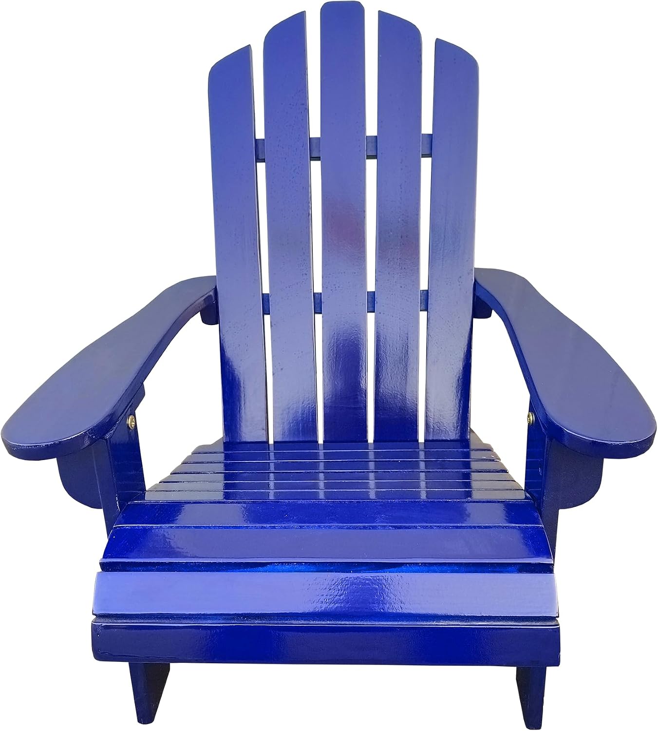 Gecheer Outdoor or Indoor Wooden Kids Adirondack Chair in Blue – Sturdy Poplar Wood, Wide Seat & Armrests, Easy Assembly, for Patio Porch Deck Garden or Poolside – Weight Capacity 110 lbs