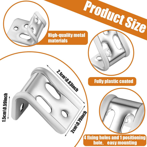 100 Pcs Couch Spring Clips Thick Upholstery Couch Spring Repair Clips for Furniture Sofa Chair Replacement Parts, 5-Hole