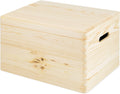 Compactor ran6481 Box with Lid, Raw Wood, 40 x 30 x 23 cm