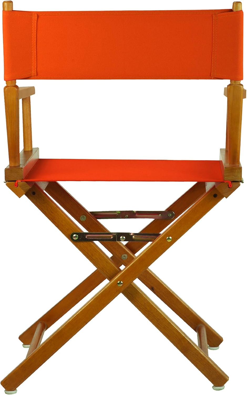 Casual Home 18" Director's Chair Honey Oak Frame with Orange Canvas