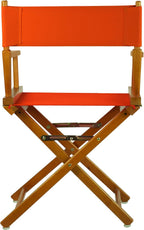 Casual Home 18" Director's Chair Honey Oak Frame with Orange Canvas