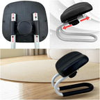 Meditation Seat Adjustable Height Portable Prayer Stool Non-Slip Leg Sleeve Ergonomic Kneeling Chair Meditation Accessories(Black)