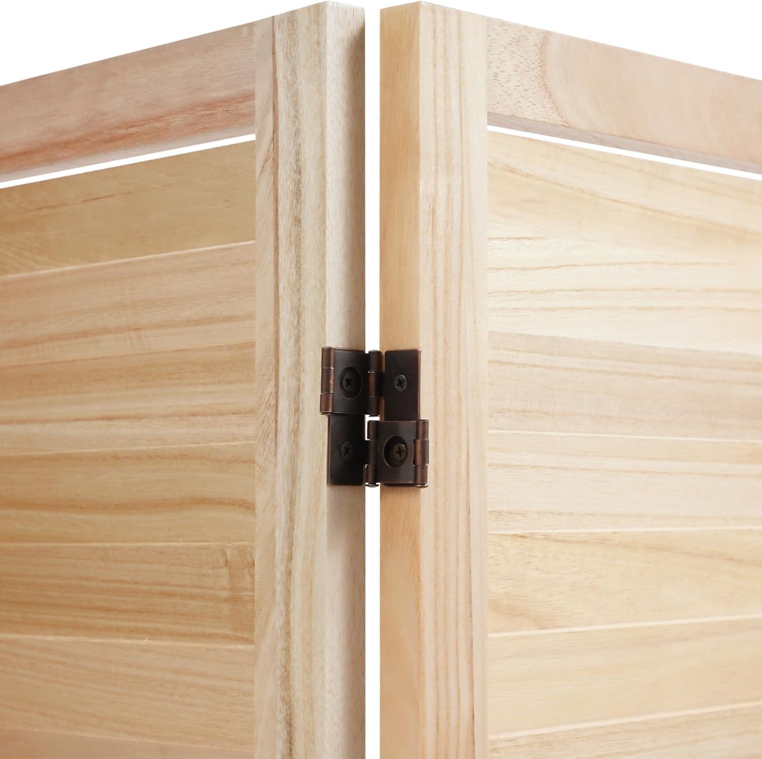 3 Panel Room Divider Short,Short Folding Privacy Screen,Freestanding Privacy Wooden Short Screen,35.4" W x 31.9" H Shutter Style Decorative Divider for Office,Bedroom,Home