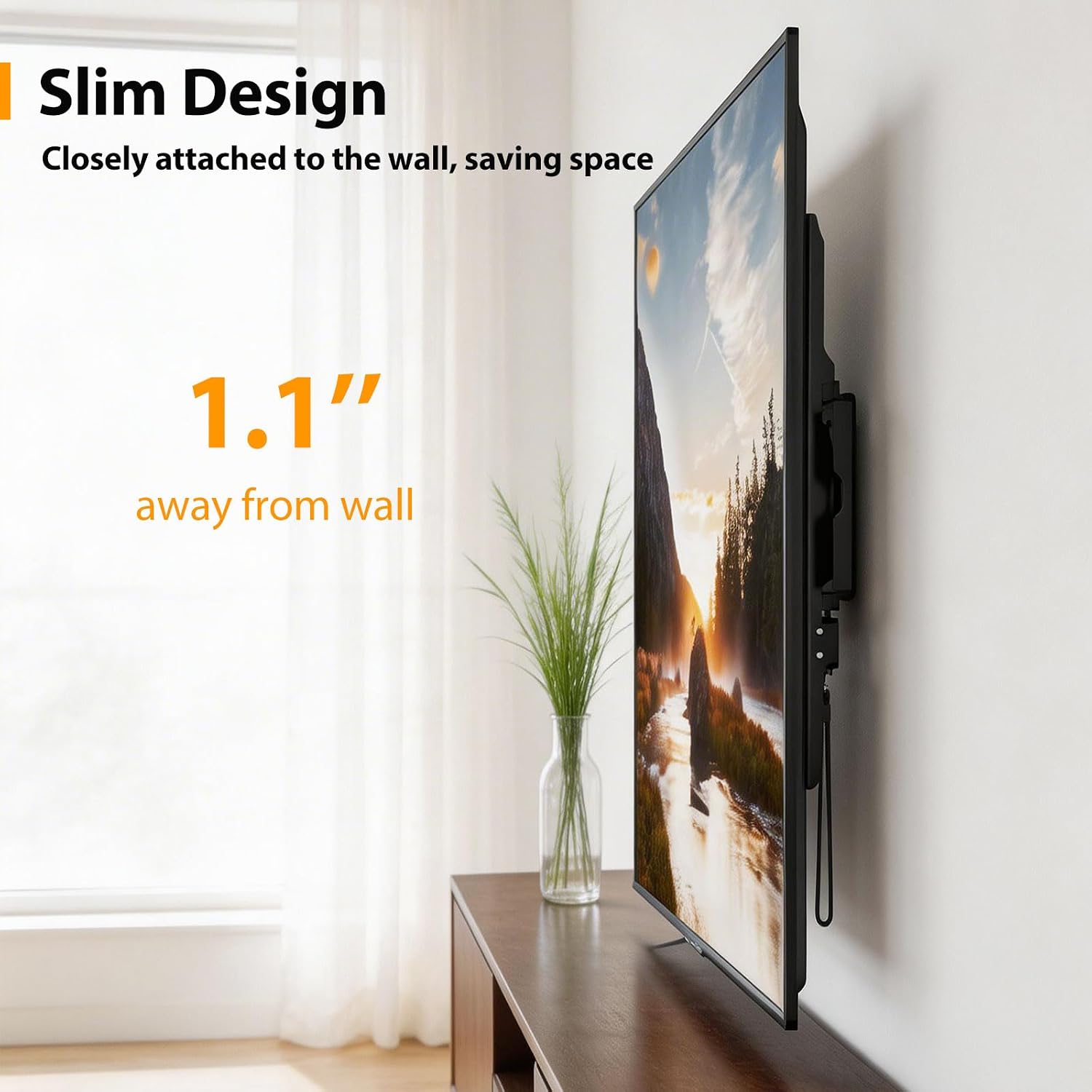Fixed TV Wall Mount Bracket Low Profile Wall Mount TV Bracket (Ultra Slim Fixed TV Mount 42-90＂)