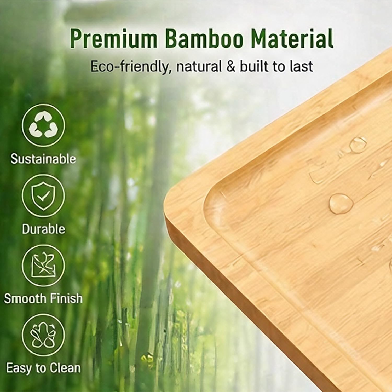 Couch Arm Tray, Bamboo Couch Armrest Table with Cup Holder & 360° Phone Holder, Foldable Snack Tray for Eating, Drinks, Snacks, Remote, Food - Fits Most Sofa Arms.