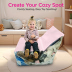 Clear Stuffed Animal Storage Chair for Kids – Plush Toy Organizer Seat, Transparent Stuffed Animal Storage for Bedroom & Playroom, Holds Plush Toys - Pink