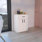 Modern Kitchen Pantry Cabinet, Storage Cabinet with 1 Drawer, 2 Interior Shelves, Easy to Maintain, for Dining Room