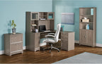 Realspace® Magellan 58"W Hutch For Corner Or L-Shaped Computer Desks, Gray