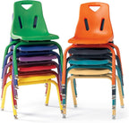 Jonti-Craft Berries 8120JC1004 Stacking Chair with Powder-Coated Legs, 10" Height, Purple