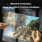 Vinyl Album Covers: 12" LP Vinyl Record Protective Sleeves | Crystal Clear & Durable 3 Mil Thick Record Outer Sleeves, 25 Pcs