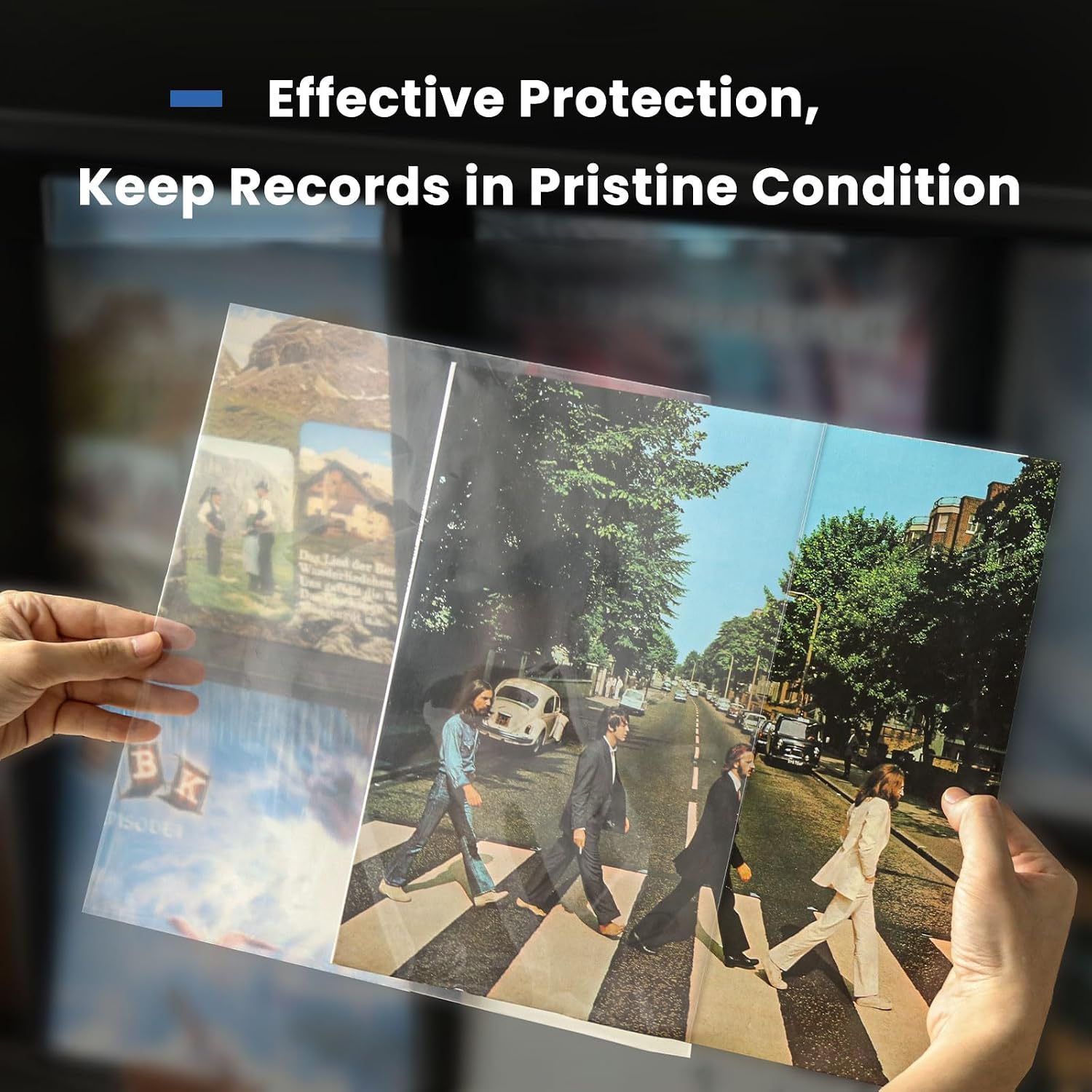 Vinyl Album Covers: 12" LP Vinyl Record Protective Sleeves | Crystal Clear & Durable 3 Mil Thick Record Outer Sleeves, 25 Pcs