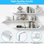 [Extra Tall Version] Clear Shelf Dividers for Closet Organization, 6 Pack Adjustable Acrylic Wardrobe Separator for Clothes, Purse, Kitchen & Bathroom Storage, Space Saving Closet Organizer 12 Inches