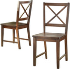 Virginia Crossback Dining Chair, Set of 2, Espresso