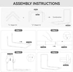 WOWMAX Floor Sofa Support Frame, Freestanding Back Support for Floor Cushions, No Wall Needed, Easy Assembly, Fits Most Floor Sofas (Sofa Not Included)