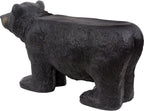 BLACK FOREST DECOR - Black Bear Bench, Forest-Inspired Animal Bench, 33" W x 13" D x 18" H