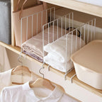 Shelf Dividers, 8 Pack Closet Organizers and Storage, Metal Closet Dividers Shelf Organizer for Wood Shelves, Linen Closet Organization Separators for Purse Handbag Sweater Clothes Wardrobe Cabinet