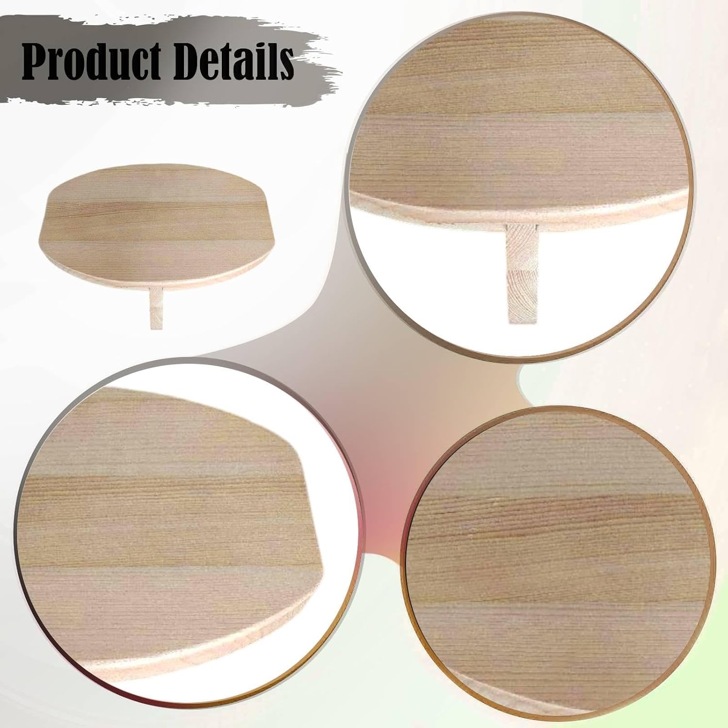Meditation Bench Wooden Prayer Meditation Stool Ergonomic Yoga Seat Portable Detachable Design Stable Sitting Support Suitable for Home Yoga