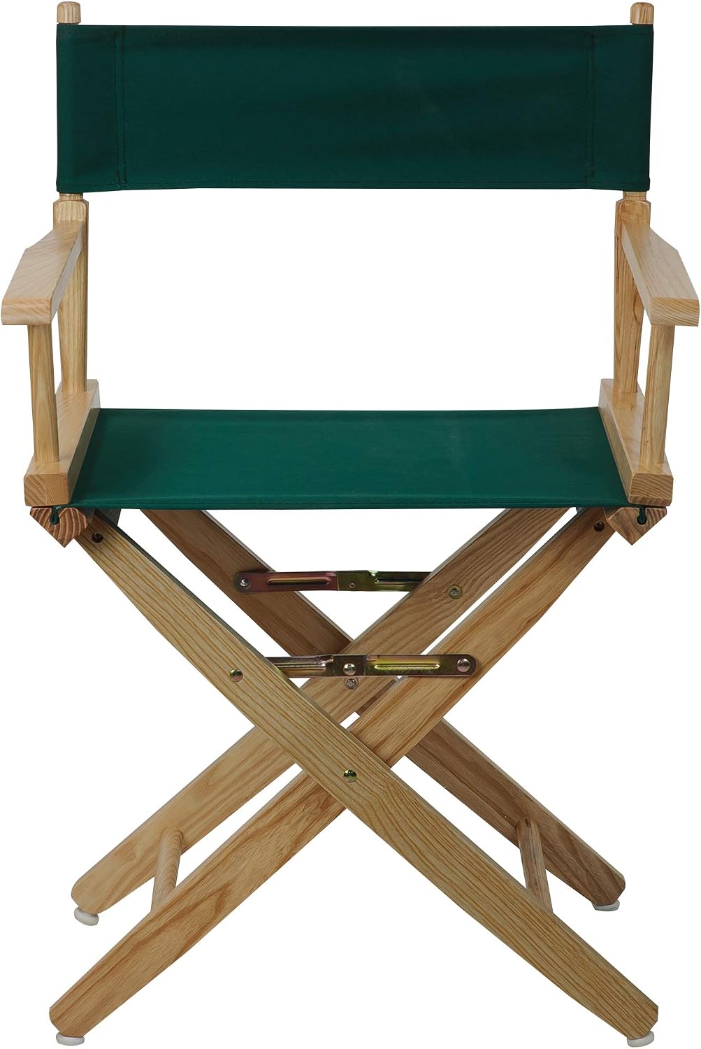 Casual Home American Trails Extra-Wide Premium Directors Chair 18" H Classic Height Natural Frame Hunter Green Canvas
