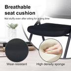 Upgraded Folding Chair with Wheels and Padded, Ergonomic Mesh Back and Arms for Office, Meetings, Conferences, Receptions, Training Rooms & Folding Office Chairs