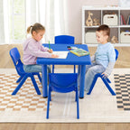 12 Pack Premium 13.8" H Plastic Stackable School Chairs - Classroom & Kids Desk Chair, Toddler & Child Lawn Seating - Flexible, Durable & Easy Storage - Red