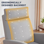 Rocking Chair Nursery High Back Glider Rocker Chair with Footrest Storage Pocket Accent Upholstered Rocker Armchair for Living Room Nursing Room Porch (Grey)