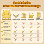 Clear Stuffed Animal Storage Chair, 37.4 x 37.8 Inch Upgraded 0.35mm PVC Waterproof Plushy Organizer, 330lbs Weight Capacity Bean Bag for Kids Adults