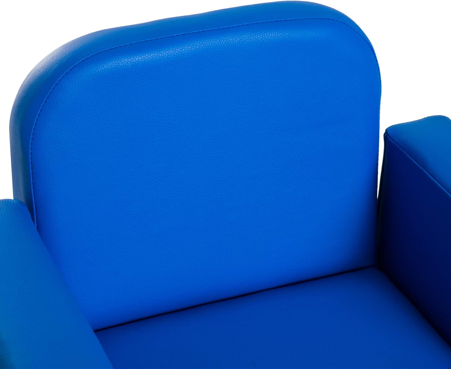Qaba 2-in-1 Multifunctional Kids Sofa Convertible Table and Chair Set for Boys Girls, Blue