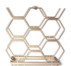 Small Wine Racks Countertop (8 Bottle Capacity),Metal Wine Bottle Holder Modern Gold for Home Kitchen Bar,Tabletop Wine Rack for Cabinet, Pantry, Wine Bottle Storage