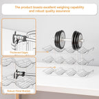 Yieach 3 Tier Stackable Wine Racks Countertop,Sturdy and Durable Wine Rack Free Standing Floor for Inside Cabinet,Clear Water Bottle Organizer and Wine Storage Racks Holder for Pantry,Table,Kitchen