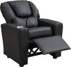 Recliner Chair Black PVC PU612