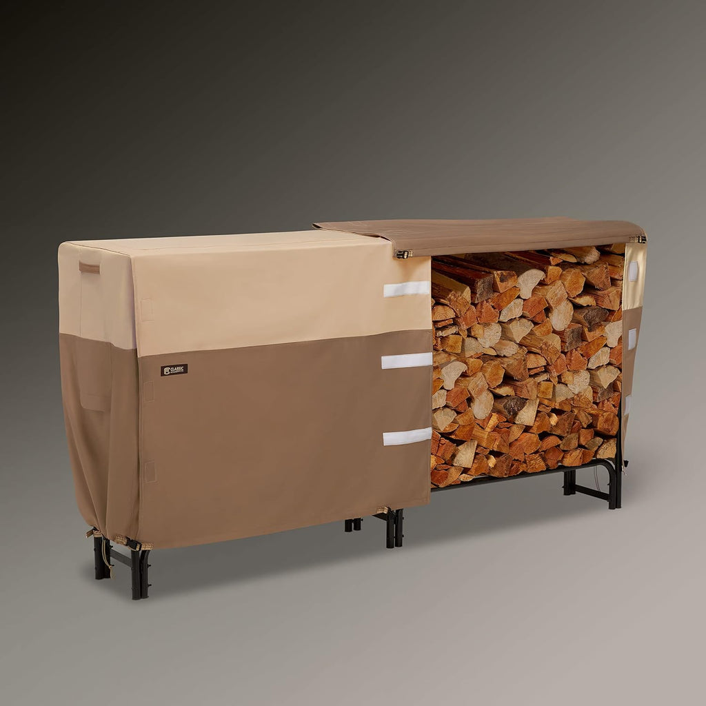 Classic Accessories Veranda's Best Waterproof Log Rack Cover, 96 x 24 x 42 Inch