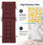 Chaise Lounge Cushion 72x21 Inch, 2 Pack Quick Dry Outdoor Sun Lounger Pad with Shredded Foam for Patio Furniture, Poolside