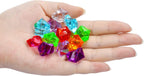 180-190pcs Multicolored Acrylic Fake Gems, Crushed Ice Rocks, Plastic Gems Jewels for Vase Fillers, Table Scatter, Sensory Bin Filler, Photo Props Christmas Decor, Decoration Wedding Display