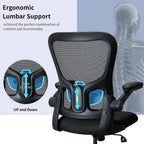 Drafting Chair, Ergonomic Tall Office Chair for Standing Desk, Counter Height Desk Chair with Adjustable Padded Armrests and Footrest Ring Standing Desk Chair Adjustable Height with Lumbar Support