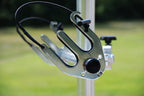 Monster Tower Water Ski Rack for Boats - Quick Release Retractable Mount, Polished, Anodized Aluminum, Fits 1 1/4" Thick Skis