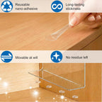 SortNStore Shelf Dividers for Closet Organization: 12" Tall x 12" Deep, Taller Adhesive Separators Features Acrylic Material and Provides Storage for Clothes and Purses in Bedroom Cabinets(8-Pack)