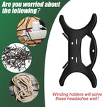 10 Pcs All Purpose Light Storage Holder Black Extension Cord Wrap Storage Reels Holiday Light Wire Spool Organizer and Hose Wind up for Cord Wire Garland