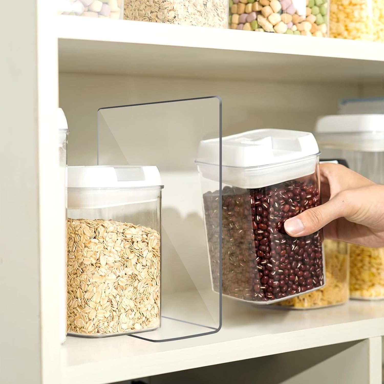 OKPOW Shelf Dividers for Closet Organization: 12 Pack Durable Clear Acrylic Divider Organizer for Shelves - Vertical Adjustable Shelving Separators for Clothing Purse