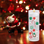 10065Pcs Christmas Vase Fillers Floating Candles and Candy Water Beads Christmas Filler Faux Pearls for Vase Filler Table Centerpieces Christmas Home Party Decoration (Style A-7065pcs)