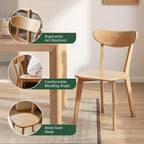 31"-47" Extendable Dining Table Chairs and bench Set for 4, Solid Wood Folding Kitchen Table with Oak Wood Legs, Space-Saving Dinner Tables for Living Room, Kitchen(Original, 1table+2chairs+1bench)