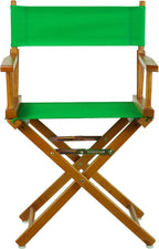 Casual Home Director's Chair ,Honey Oak Frame/Green Canvas,18" - Classic Height